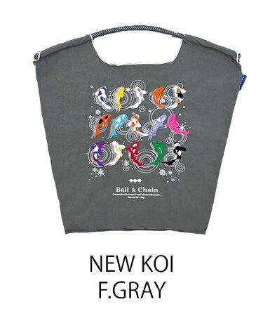 【Ball＆Chain/ボールアンドチェーン】NEW KOI(M) 刺繍エコバッグ