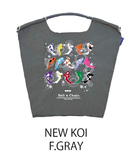 【Ball＆Chain/ボールアンドチェーン】NEW KOI(M) 刺繍エコバッグ
