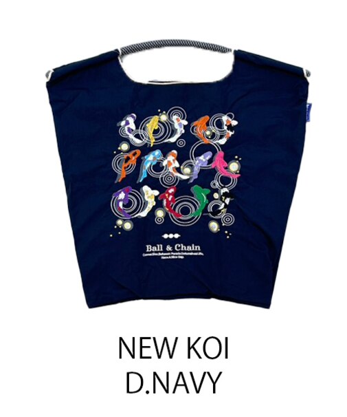 【Ball＆Chain/ボールアンドチェーン】NEW KOI(M) 刺繍エコバッグ