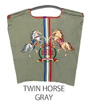 【Ball＆Chain/ボールアンドチェーン】TWIN HORSE(M) 刺繍エコバッグ