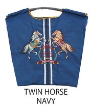 【Ball＆Chain/ボールアンドチェーン】TWIN HORSE(M) 刺繍エコバッグ