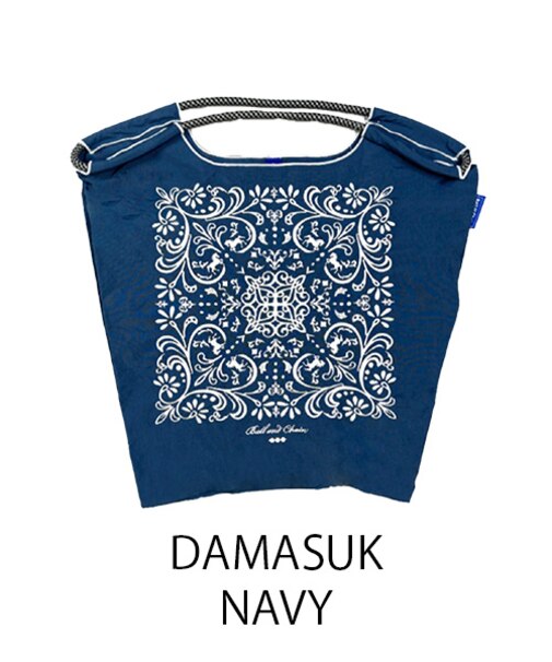 【Ball＆Chain/ボールアンドチェーン】DAMASUK(M) 刺繍エコバッグ