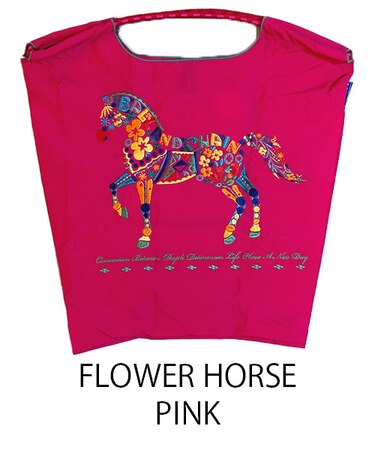 【Ball＆Chain/ボールアンドチェーン】FHM FLOWER HORSE(M) 刺繍エコバッグ