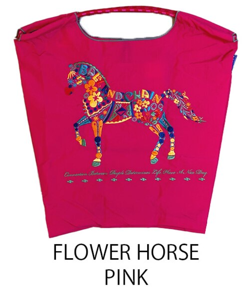 【Ball＆Chain/ボールアンドチェーン】FHM FLOWER HORSE(M) 刺繍エコバッグ