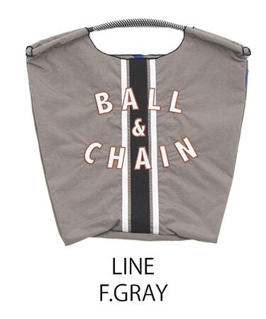 【Ball＆Chain/ボールアンドチェーン】LINE刺繍 刺繍エコバッグ(M)