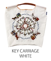 【Ball＆Chain/ボールアンドチェーン】KEY CARRIAGE(M) 刺繍エコバッグ
