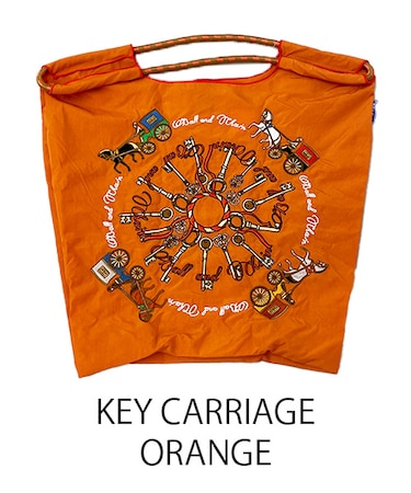 【Ball＆Chain/ボールアンドチェーン】KEY CARRIAGE(M) 刺繍エコバッグ