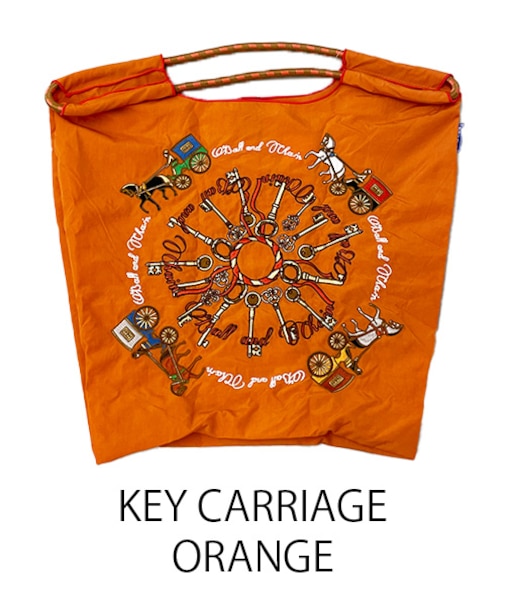 【Ball＆Chain/ボールアンドチェーン】KEY CARRIAGE(M) 刺繍エコバッグ