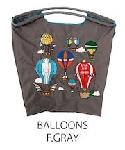 【Ball＆Chain/ボールアンドチェーン】BALLOONS(M) 刺繍エコバッグ
