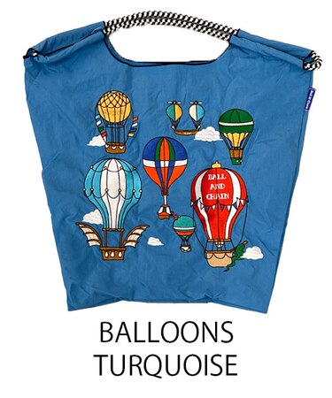 【Ball＆Chain/ボールアンドチェーン】BALLOONS(M) 刺繍エコバッグ