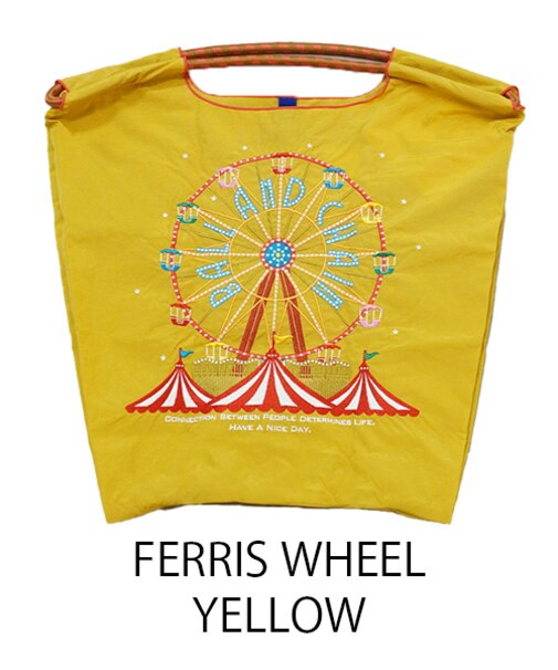 【Ball＆Chain/ボールアンドチェーン】FERRIS WHEEL(M) 刺繍エコバッグ