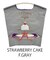 【Ball＆Chain/ボールアンドチェーン】STRAWBERRY CAKE(M) 刺繍エコバッグ