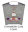 【Ball＆Chain/ボールアンドチェーン】STRAWBERRY CAKE(M) 刺繍エコバッグ