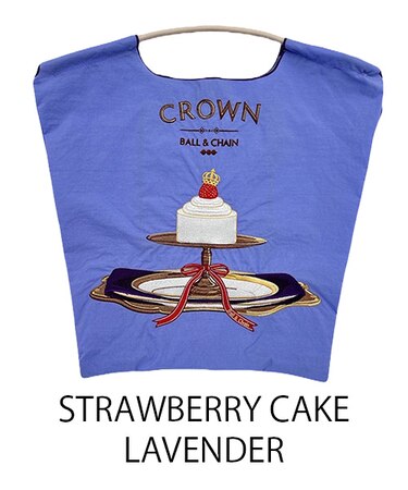 【Ball＆Chain/ボールアンドチェーン】STRAWBERRY CAKE(M) 刺繍エコバッグ