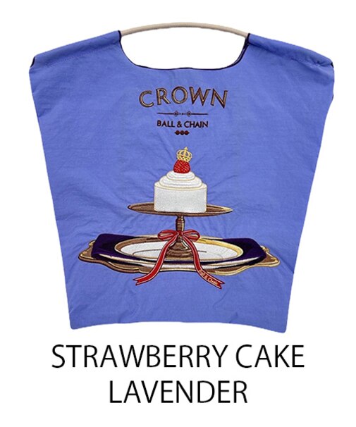 【Ball＆Chain/ボールアンドチェーン】STRAWBERRY CAKE(M) 刺繍エコバッグ