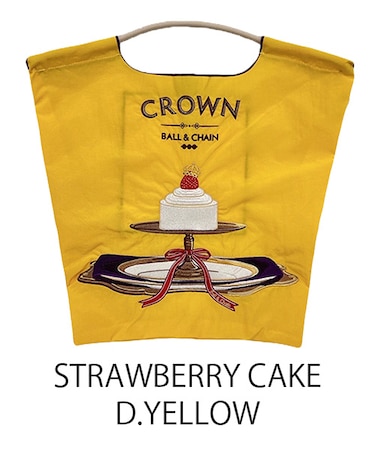 【Ball＆Chain/ボールアンドチェーン】STRAWBERRY CAKE(M) 刺繍エコバッグ