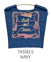 【Ball＆Chain/ボールアンドチェーン】TASSELS(M) 刺繍エコバッグ