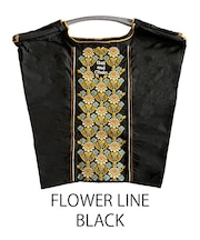 【Ball＆Chain/ボールアンドチェーン】FLOWER LINE(M) 刺繍エコバッグ