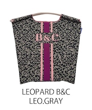 【Ball＆Chain/ボールアンドチェーン】LEOPARD B&C(M) 刺繍エコバッグ