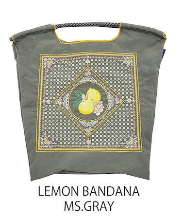 【Ball＆Chain/ボールアンドチェーン】LEMON BANDANA(M) 刺繍エコバッグ