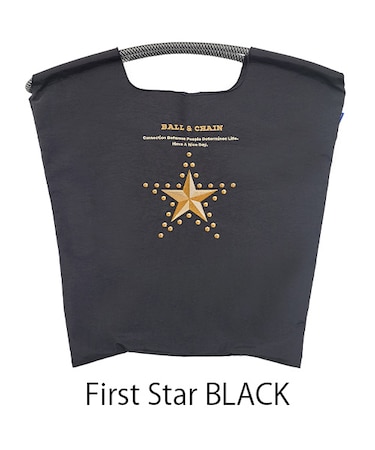 【Ball＆Chain/ボールアンドチェーン】fast Star(M) 刺繍エコバッグ