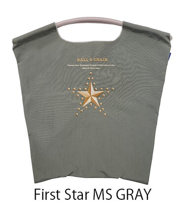 【Ball＆Chain/ボールアンドチェーン】fast Star(M) 刺繍エコバッグ