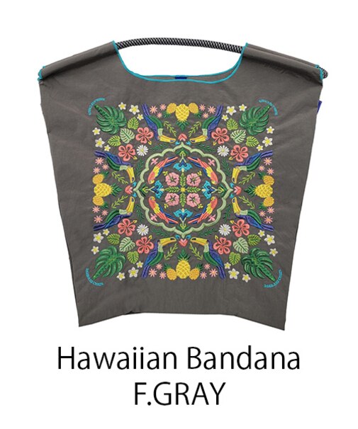 【Ball＆Chain/ボールアンドチェーン】Hawaiian Bandana(M) 刺繍エコバッグ