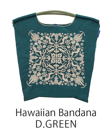 【Ball&Chain/ボールアンドチェーン】Hawaiian Bandana(M) 刺繍エコバッグ