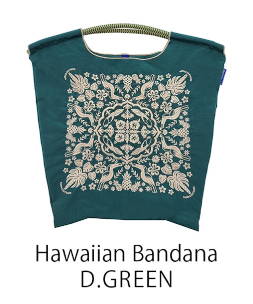 【Ball&Chain/ボールアンドチェーン】Hawaiian Bandana(M) 刺繍エコバッグ