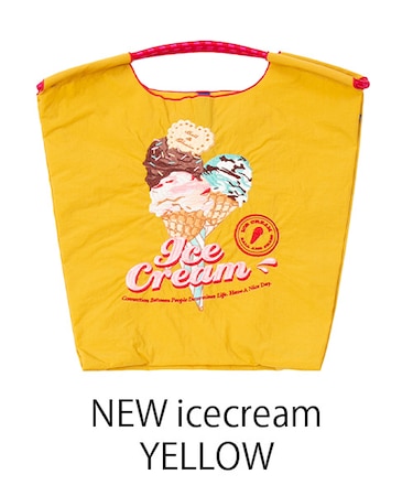 【Ball＆Chain/ボールアンドチェーン】NEW icecream(M) 刺繍エコバッグ