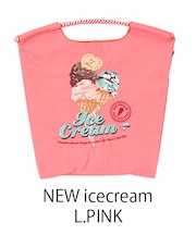 【Ball＆Chain/ボールアンドチェーン】NEW icecream(M) 刺繍エコバッグ