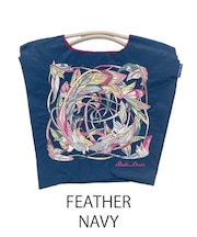 【Ball＆Chain/ボールアンドチェーン】FEATHER(M) 刺繍エコバッグ