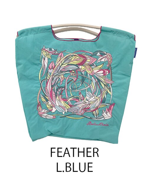 【Ball＆Chain/ボールアンドチェーン】FEATHER(M) 刺繍エコバッグ