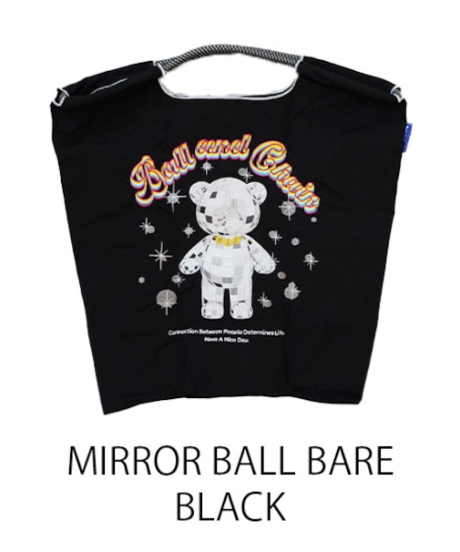 【Ball＆Chain/ボールアンドチェーン】MIRROR BALL BARE(M) 刺繍エコバッグ