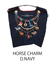【Ball＆Chain/ボールアンドチェーン】HORSE CHARM(M) 刺繍エコバッグ