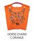 【Ball＆Chain/ボールアンドチェーン】HORSE CHARM(M) 刺繍エコバッグ
