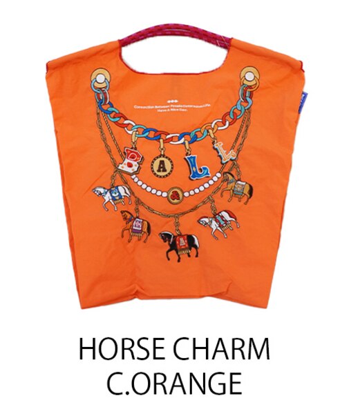 【Ball＆Chain/ボールアンドチェーン】HORSE CHARM(M) 刺繍エコバッグ