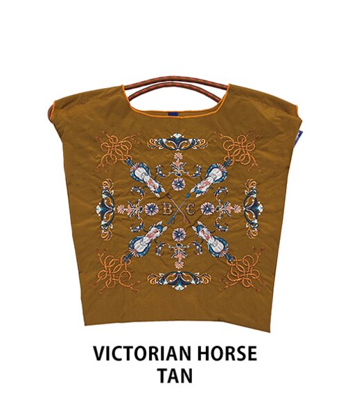 【Ball＆Chain/ボールアンドチェーン】VICTORIAN HORSE(M) 刺繍エコバッグ