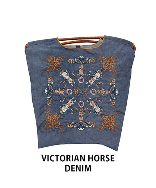 【Ball＆Chain/ボールアンドチェーン】VICTORIAN HORSE(M) 刺繍エコバッグ