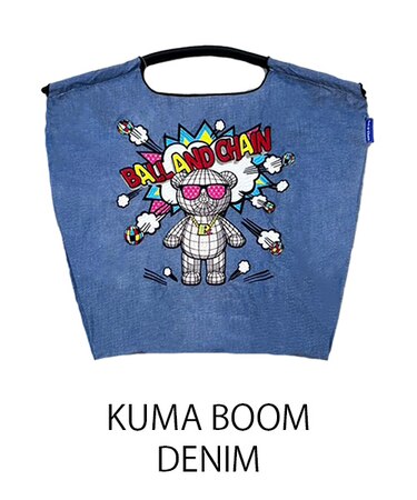 【Ball＆Chain/ボールアンドチェーン】KUMA BOOM(M) 刺繍エコバッグ
