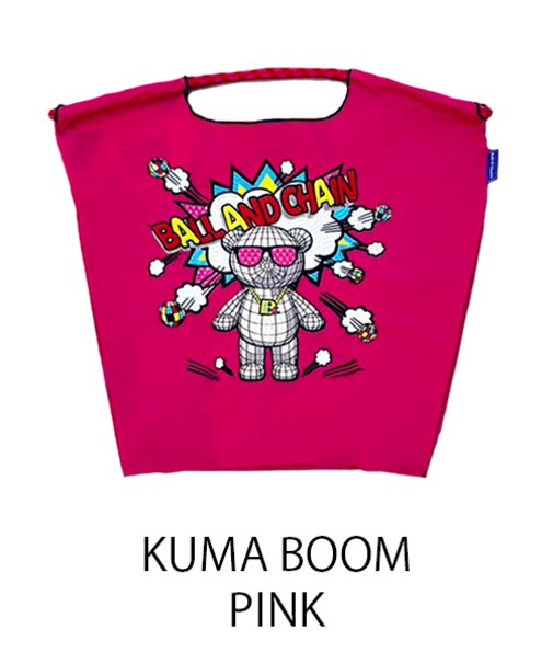 【Ball＆Chain/ボールアンドチェーン】KUMA BOOM(M) 刺繍エコバッグ