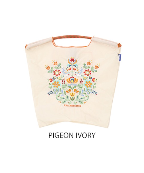 【Ball＆Chain/ボールアンドチェーン】PIGEON(M) 刺繍エコバッグ