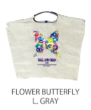 【Ball＆Chain/ボールアンドチェーン】FBL FLOWER BUTTERFLY(L)刺繍エコバッグ