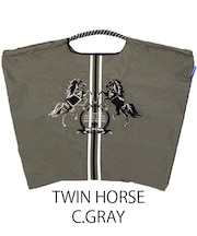 【Ball＆Chain/ボールアンドチェーン】TWIN HORSE(L) 刺繍エコバッグ