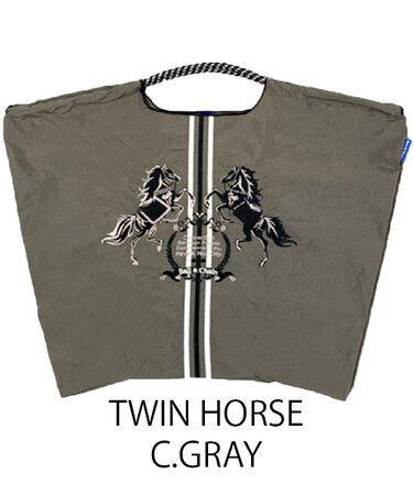 【Ball＆Chain/ボールアンドチェーン】TWIN HORSE(L) 刺繍エコバッグ