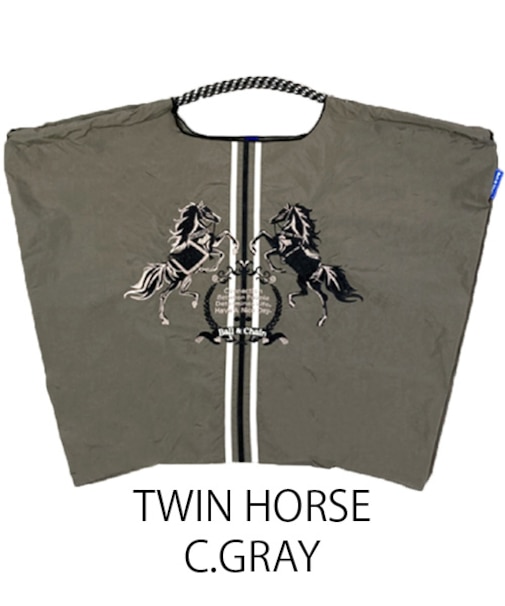 【Ball＆Chain/ボールアンドチェーン】TWIN HORSE(L) 刺繍エコバッグ