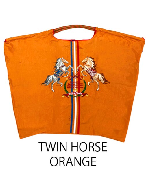【Ball＆Chain/ボールアンドチェーン】TWIN HORSE(L) 刺繍エコバッグ