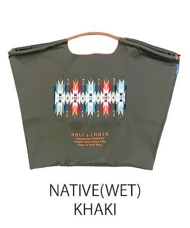 【Ball＆Chain/ボールアンドチェーン】NATIVE(WET)(L) 刺繍エコバッグ