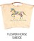 【Ball＆Chain/ボールアンドチェーン】FHL FLOWER HORSE(L) 刺繍エコバッグ