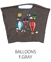 【Ball＆Chain/ボールアンドチェーン】BALLOONS(L) 刺繍エコバッグ